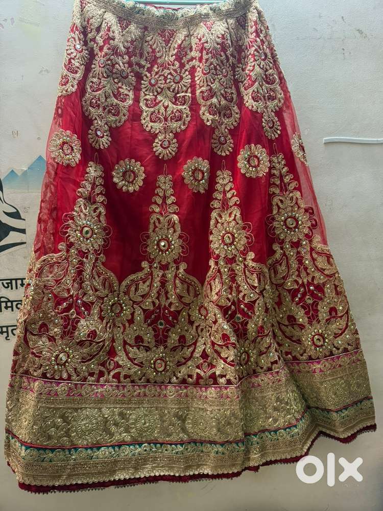 Red wedding lehenga