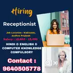 Wanted Receptionist ( Female  Only )