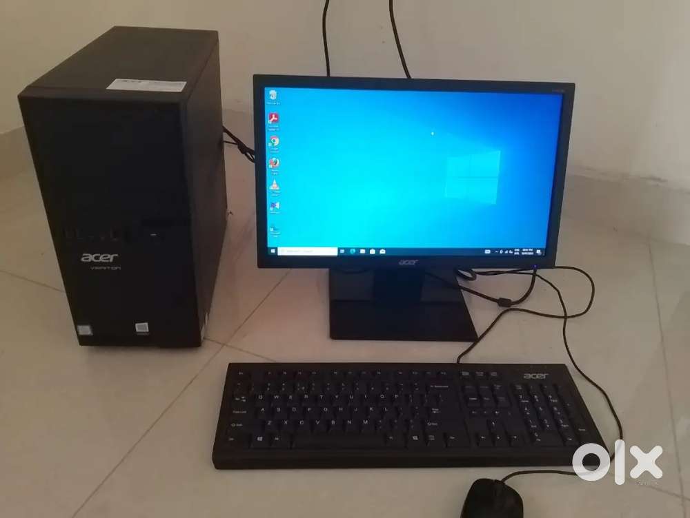 Acer i3 8th gen. Cpu. 256 ssd harddisk. 1Tb sata harddisk. monitor.