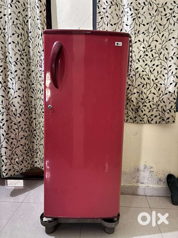 Lg red color fridge