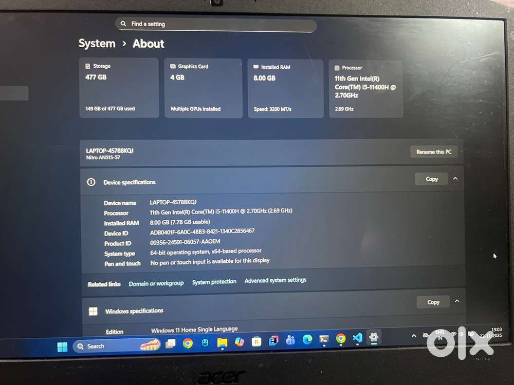 Acer nitro 5 laptop