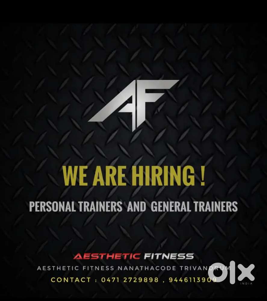 We Are Hiring Personal trainers for Aesthetic fitness