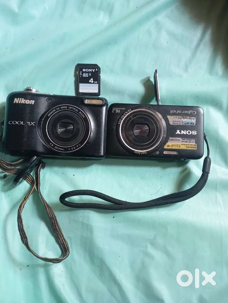 Sony Cybershot, And Nikon Cool plus, and s. Cure BP machine
