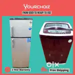 @&£ Whirlpool D/D 3star fridge&Electrolux T/L washing machine