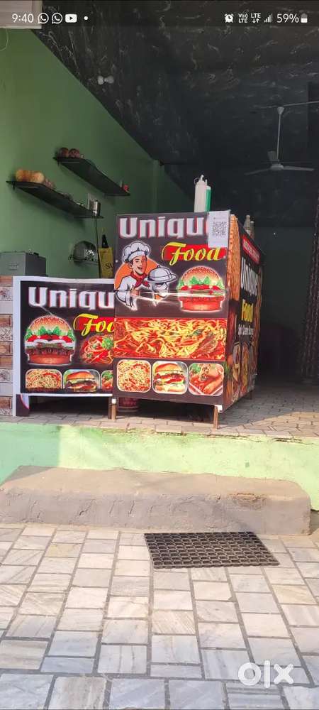 Food counter and all items available