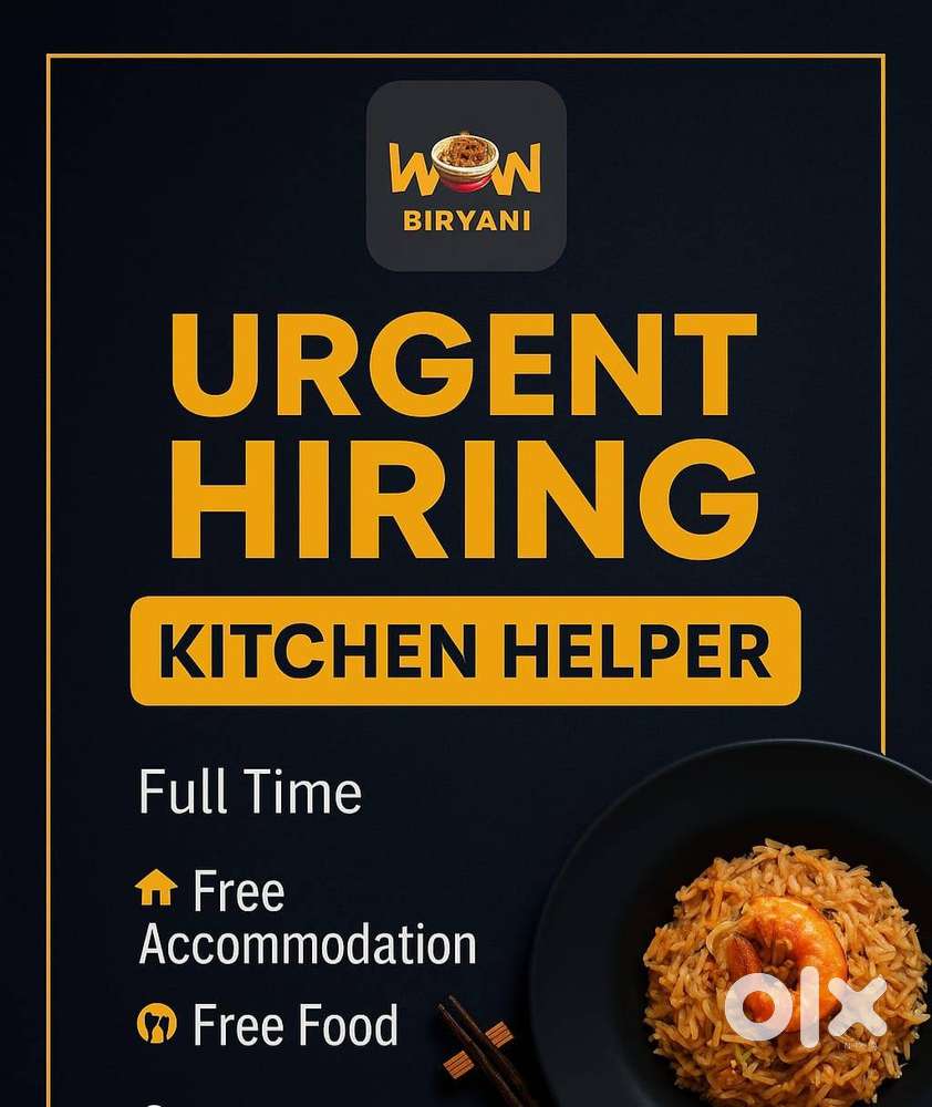 Urgent Need Kitchen Helper