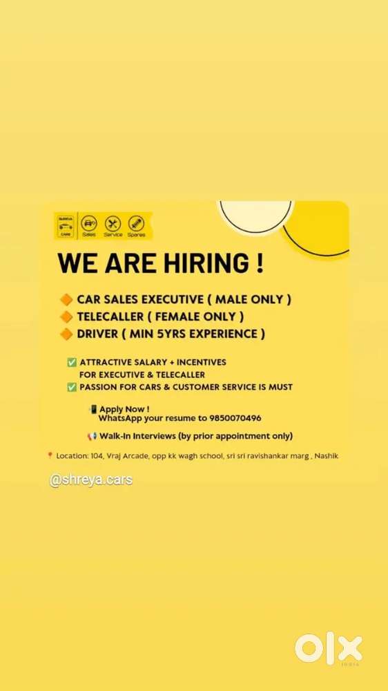 Motor insurance telecaller.