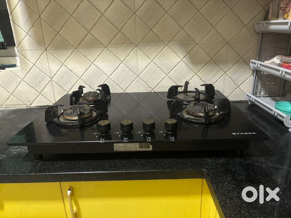 FABER 4 Burner Stove Cooktop and Base Both ways usage and Auto ignitio