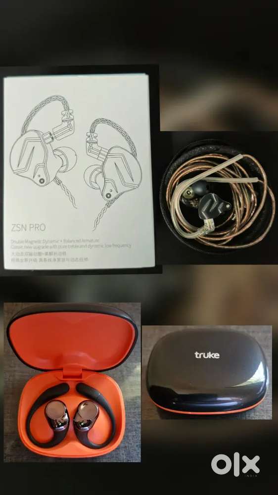 Truke FreedomOWS BLUETOOTHBUDS, TP-Link WIFI Router, KZ ZSN PRO IEM