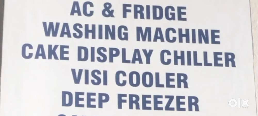 Fridge washing Machine deep freezer display chiller service