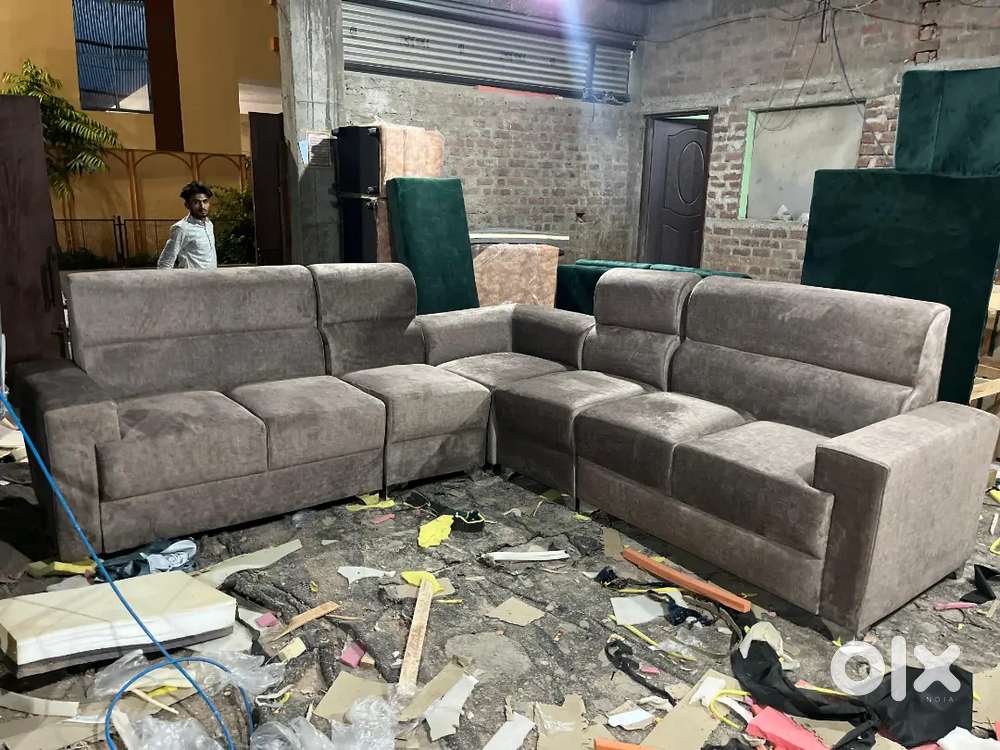 3+3+corner l shape sofa set in starf furniture