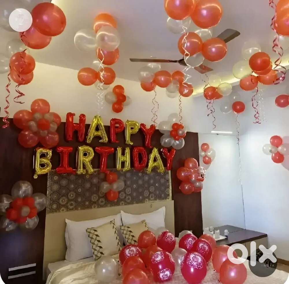 Birthday celebrate Room with decoration