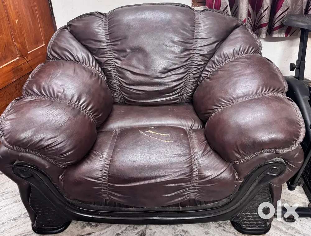 Brown color sofa set