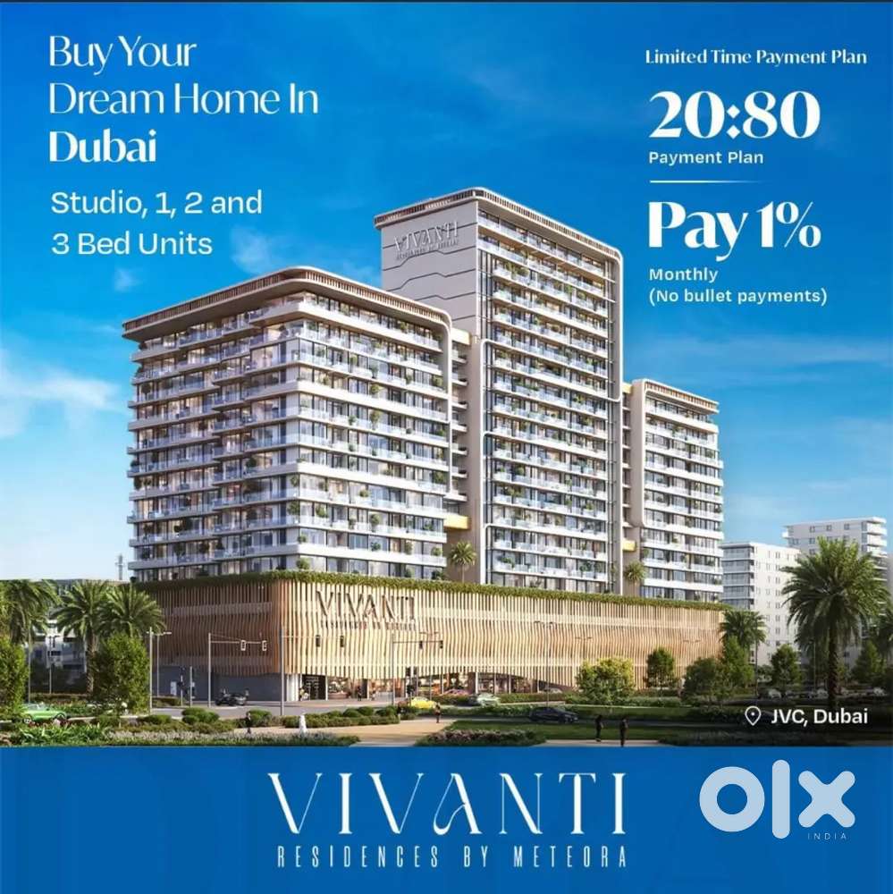 Dream Home In Duba! : Vivanti Residences JVC – 1% Monthly Plan