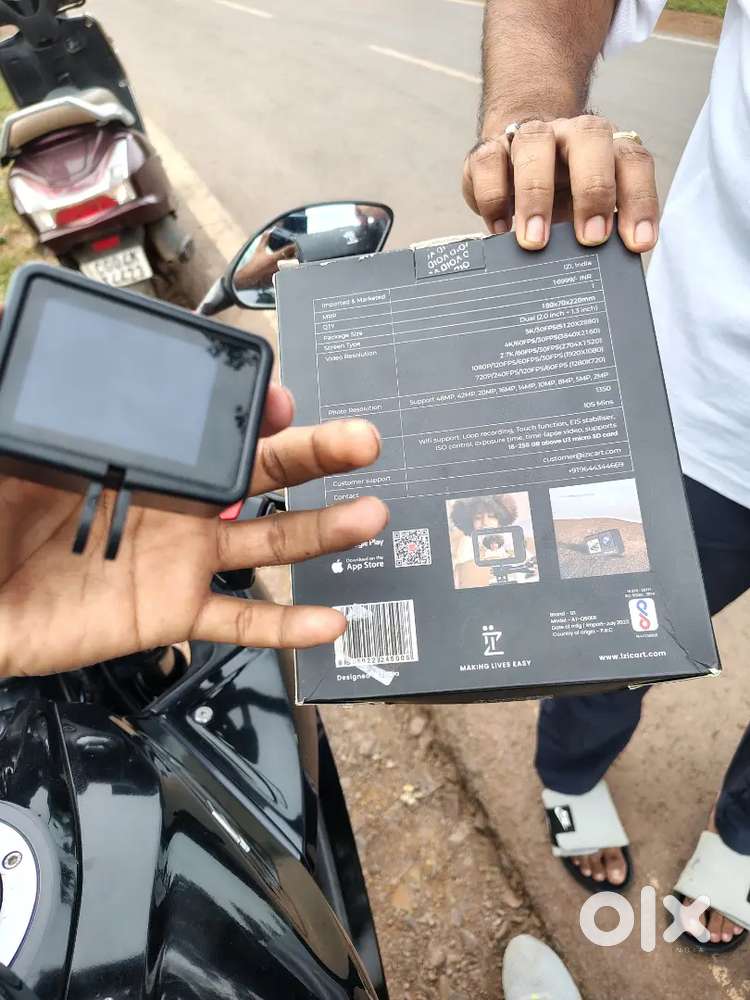 Izi one camra 5k 30fps recording karta h Moto vlogging ke liye sahi h