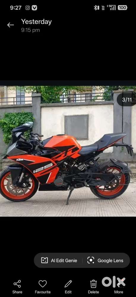 KTM RC 125cc 2019 model