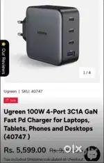 UGREEN 100W GaN PD Charger.
