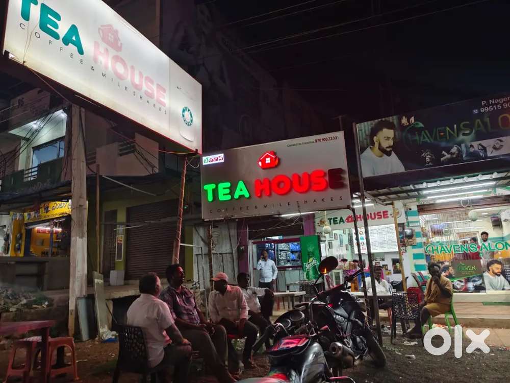 tea shop with juices