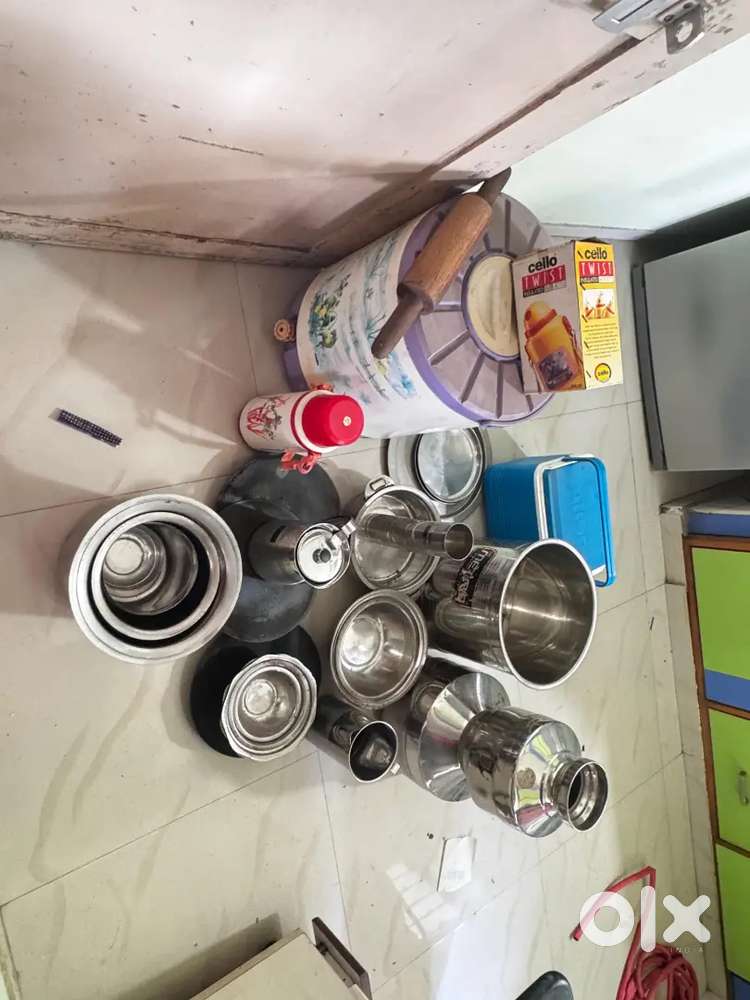 Water Jug, Steel Dish, Glass, Dabbas, Chinese Plates,