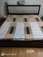 Bed with mattress