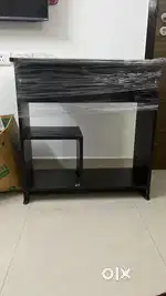 Dark brown colour computer table