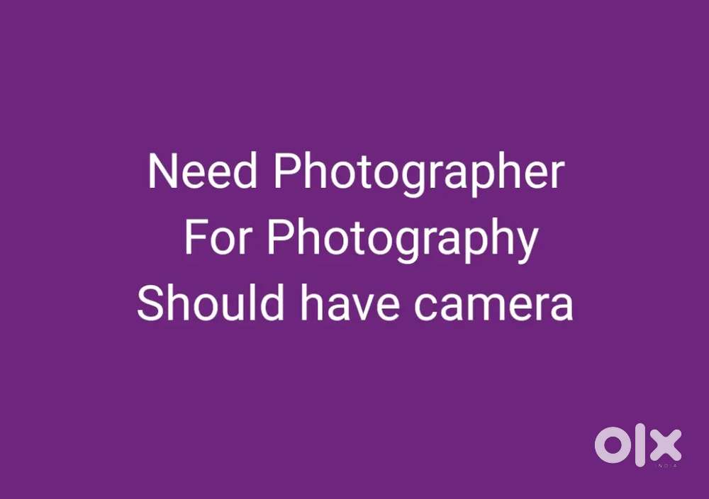 Need urgent photographer for photoshoot