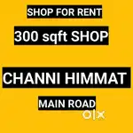 300 sqft Shop Channi Himmat Main road