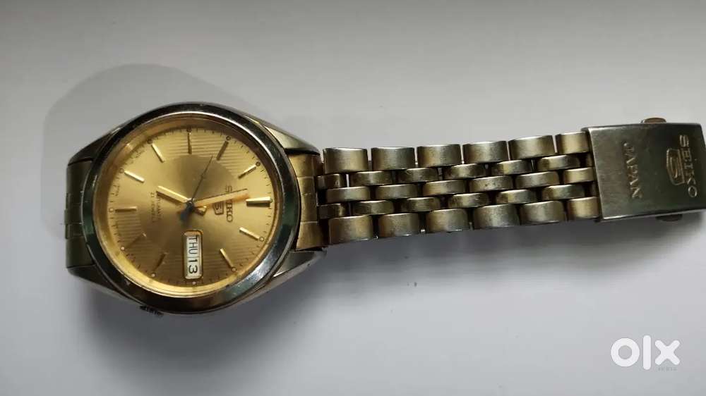 Vintage Seiko 5 Automatic 21 Jewels Gold Dial 7S26-03V0