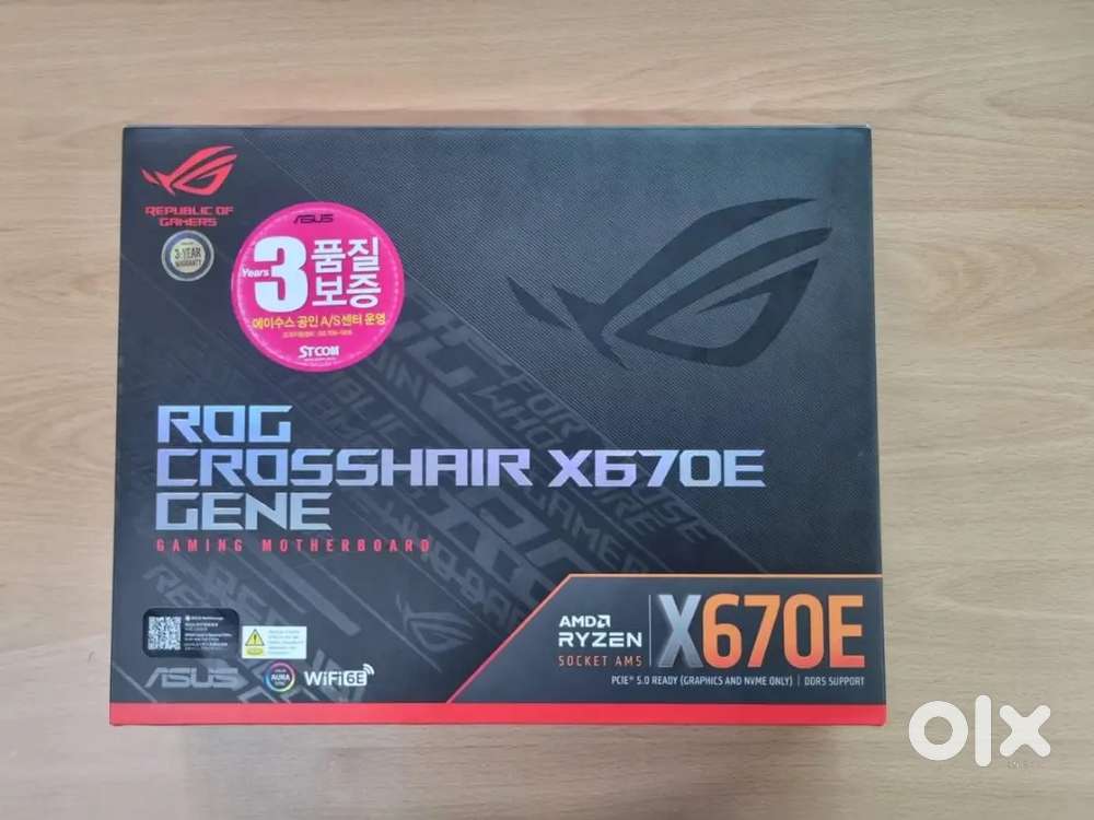 Used ASUS ROG CROSSHAIR X670E GENE Motherboard.