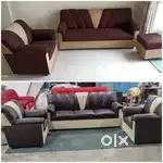 Plain trendy design fabric sofa set