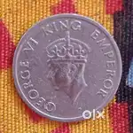 Rare 1947 Quarter Rupees coin (Price is Negotiable)