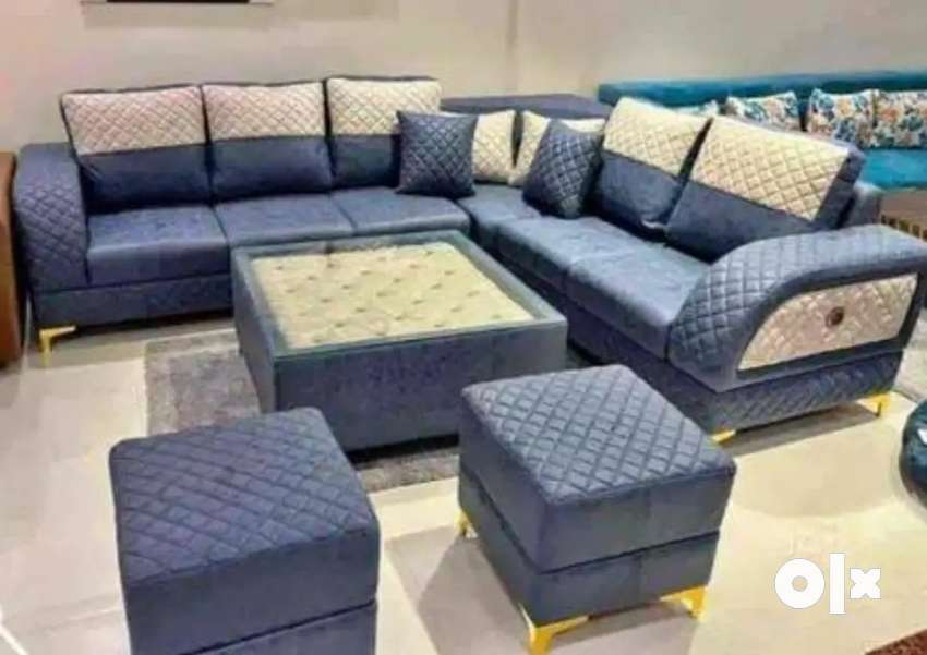 &lt; Corner Sofa set Bajaj EMI Available