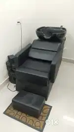 3 hair cutting chair 1 hair wash chair 1 cash counter