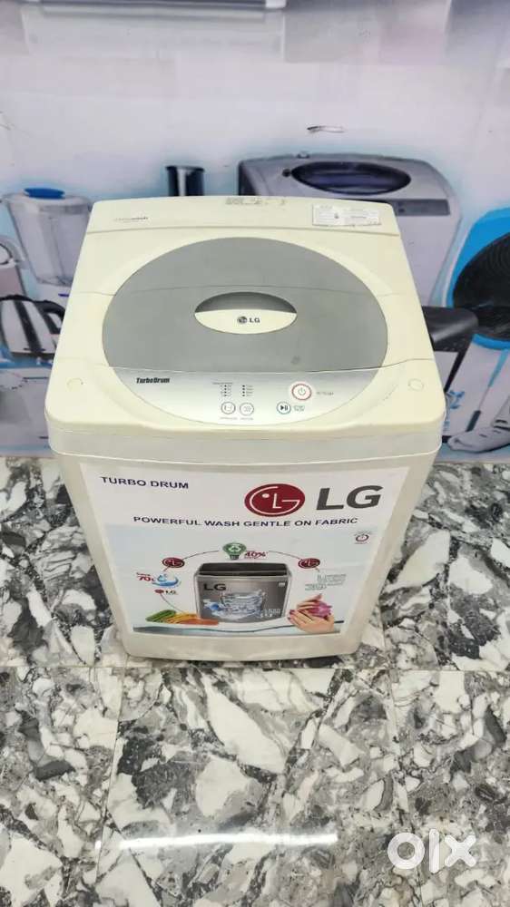 LG top load white colour fully automatic washing machine