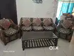 Teak wood sofa set 5 seater