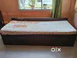 Single divan bed with matress