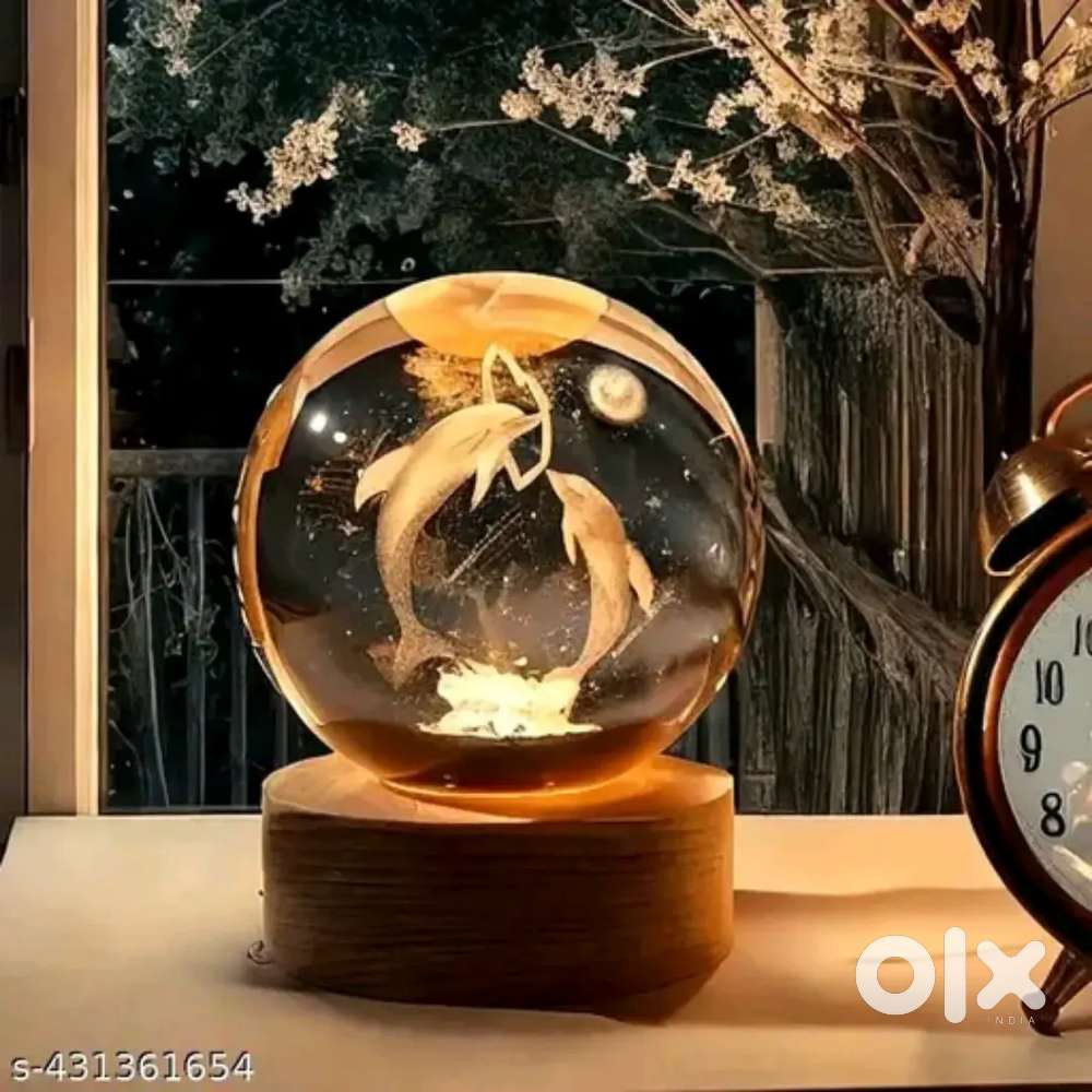 3D Crystal Ball Night Lamp (Reselling)