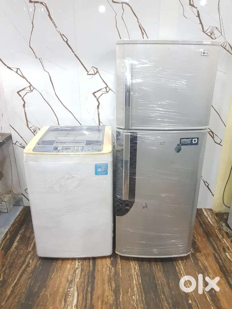 Lg Double door refrigerator and Lg  fully automatic washing machine