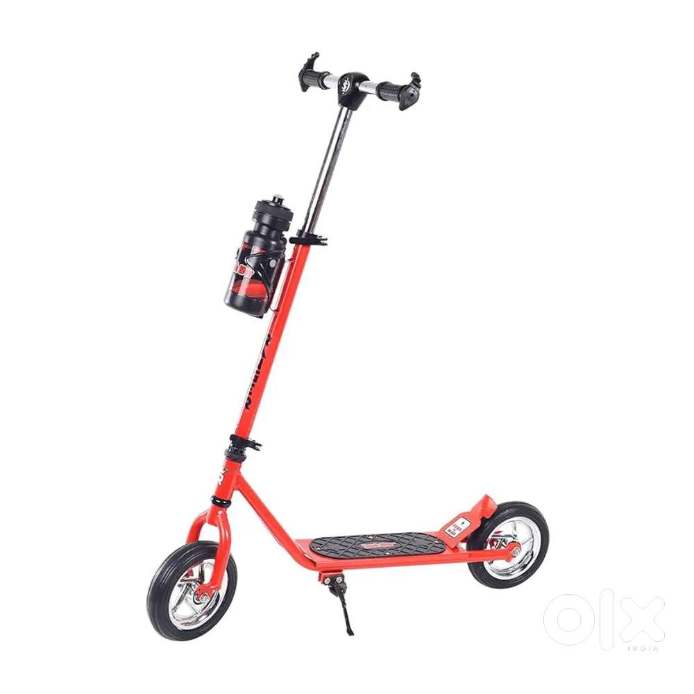 DashStars Red Scooter For Kids 5+ age With Stand , Brake, Bottle stand