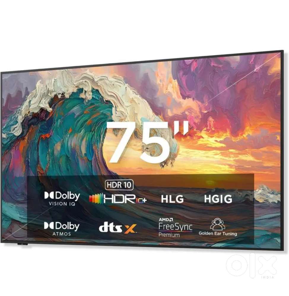 75 INCH ANDROID SMART LED TV 2 YEARS WARRANTY QLed 4K