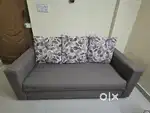 Classic 3 seater Pine wood Sofa with Recron pillows