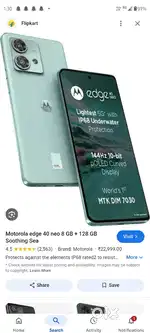 Edge 40 neo May month 24 bill water Proof