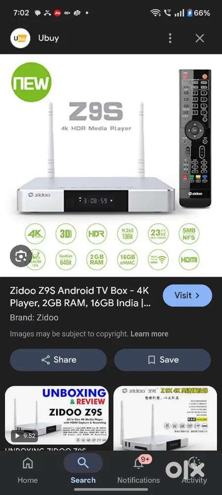 Zidoo media player z9s 4k Atmos 2tb nvme full english 4k movies loaded