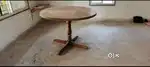 Urgently sell Wooden Round Dining table 5 ft diameter and 3 ft height