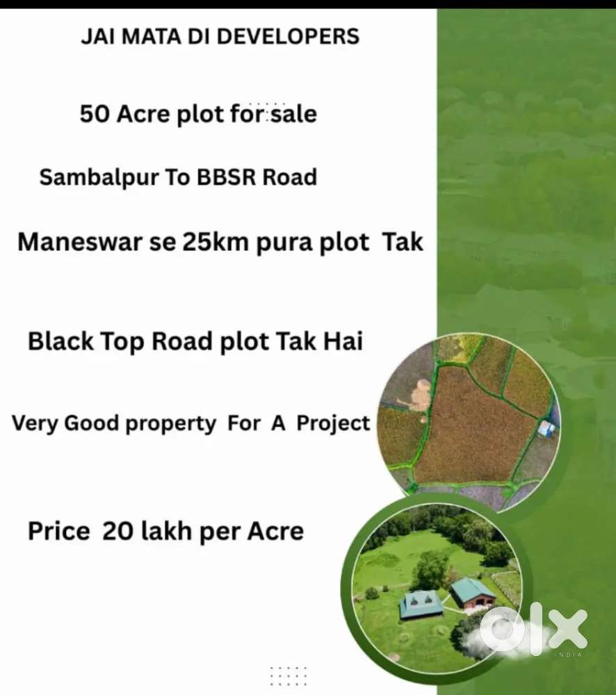 50 Acre plot for sale