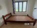 Wooden single cot