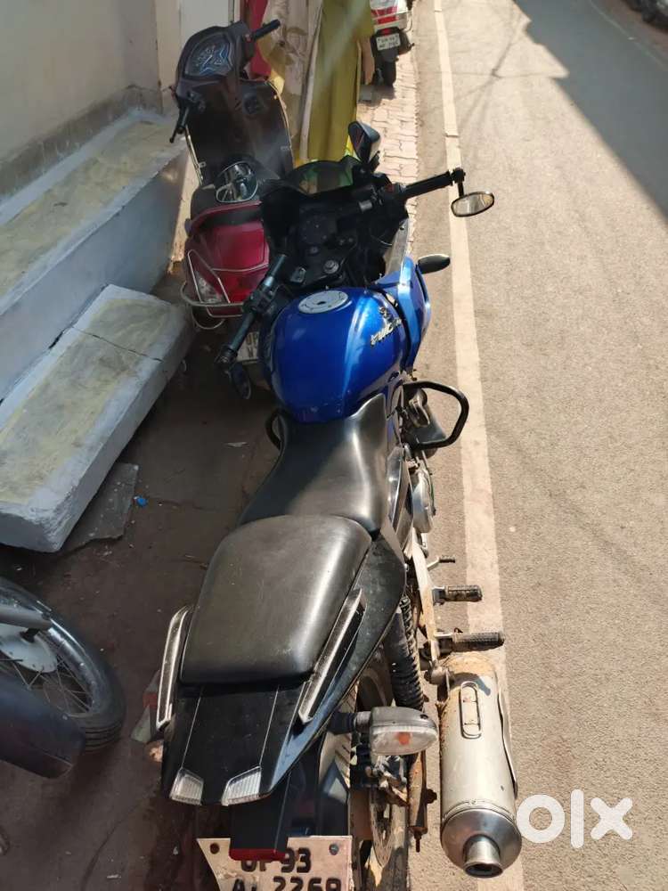 Good condition blue colour 1hand bike fix price