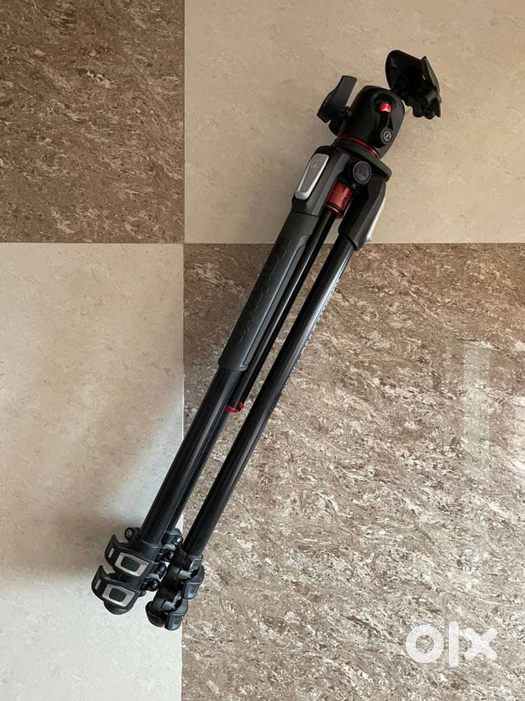 Professional camera tripod and head