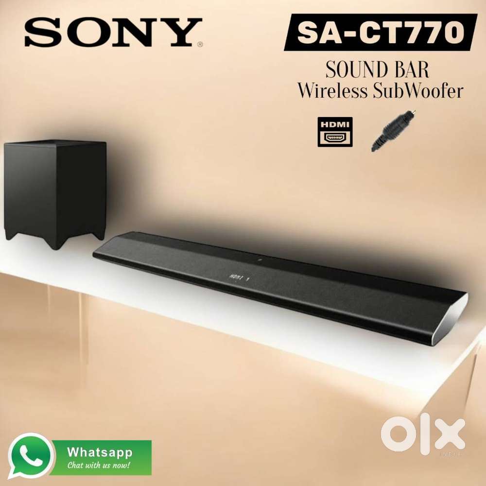 SONY : SA-CT770 SLIM SOUNDBAR WITH WIRELESS SUBWOOFER