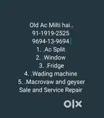 Old Ac sale and Service Repair